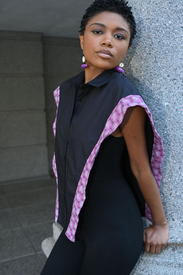 Aziza Button up Asymmetrical Shirt