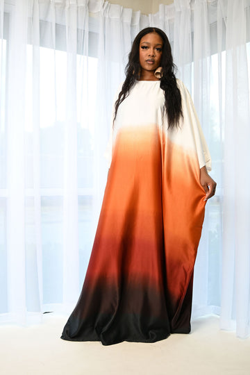 Nadyia Kaftan Brown Ombre