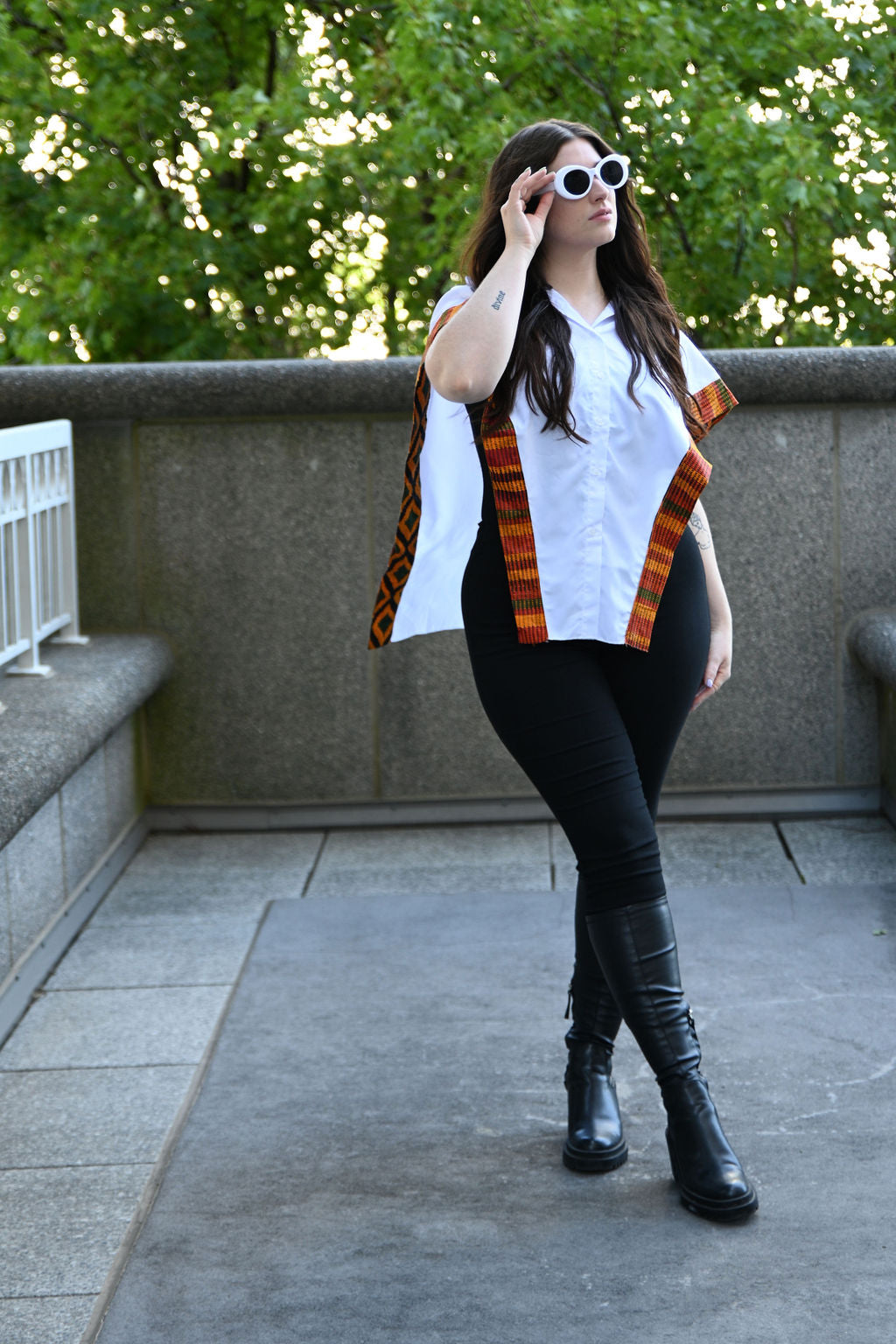 Alizay Button up Asymmetrical Shirt