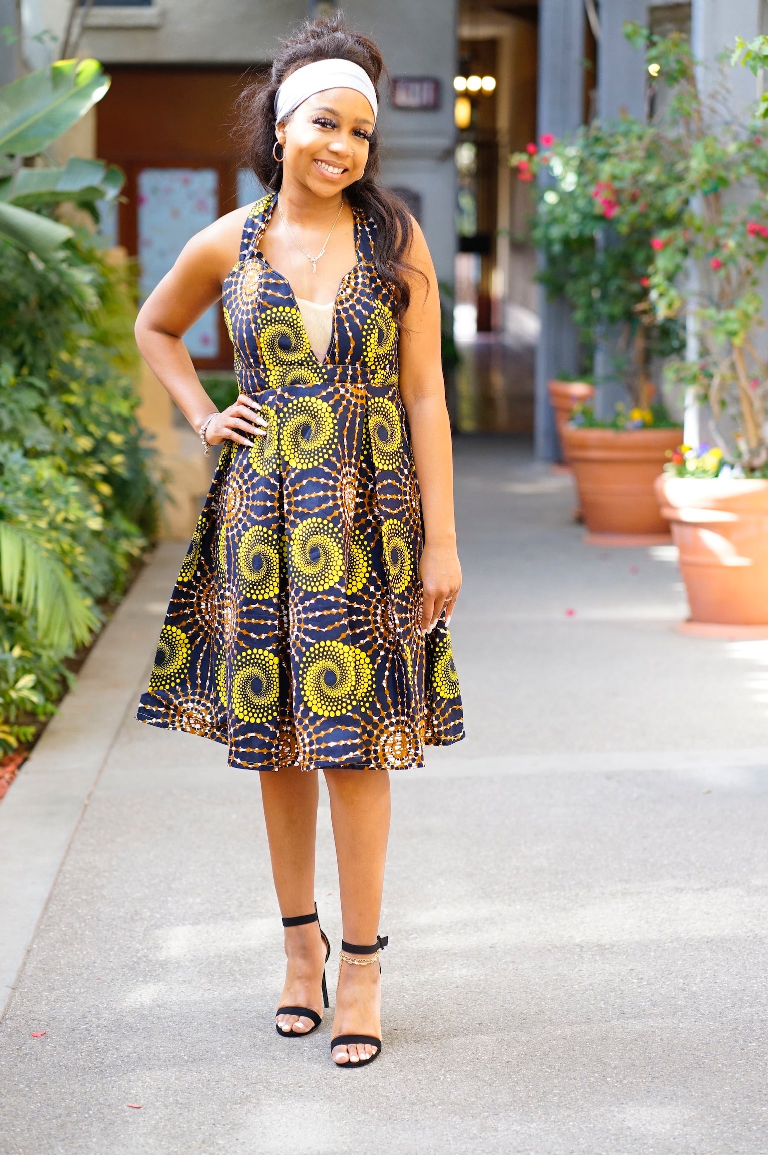 Gabie Print Dress - Stylish 100% Cotton Dress