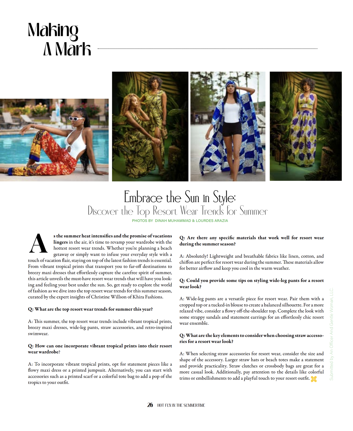 Anisa Print Dress Featured in South Atlanta Magazine